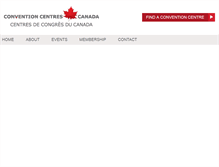Tablet Screenshot of conventioncentrescanada.com